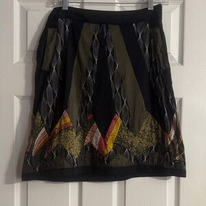 Skunkfunk Black and Multicolor Mini Skirt